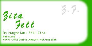zita fell business card